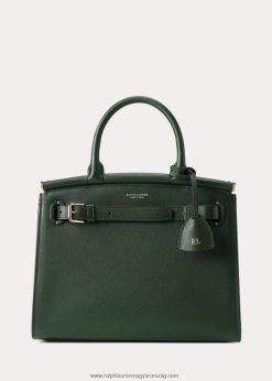 borjúbőr közepes rl50 kézitáska 2680485295 nők Ralph Lauren versenyzöld