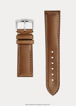 borjúbőr óraszíj 2680482825 férfiak Ralph Lauren barna borjú