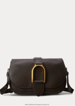 borjúbőr welington válltáska 2680485279 nők Ralph Lauren sötétbarna