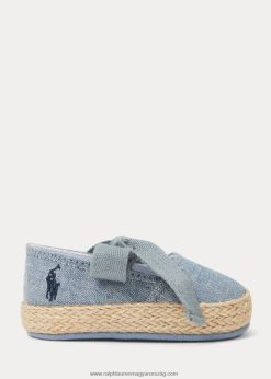 bowman chambray espadrille 2680488124 baba Ralph Lauren kék chambray