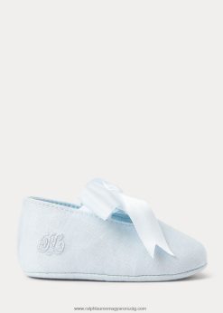 briley pamut mary jane papucs 2680488131 baba Ralph Lauren kék vászon