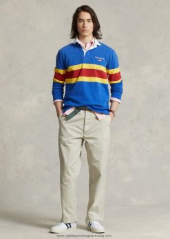 burroughs nyugodt szabású chino nadrág 2680488493 férfiak Ralph Lauren klasszikus kő