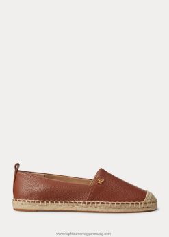 cameryn iv bukóbőr espadrille 2680485054 nők Ralph Lauren mély nyeregbarna