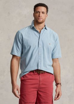 chambray ing 2680481429 férfiak Ralph Lauren világos indigó