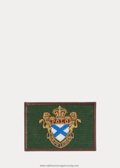 crest tűhegyű kártyatok 2680482756 férfiak Ralph Lauren zöld