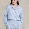 crop top & boxer poplin pizsama szett 2680482891 nők Ralph Lauren