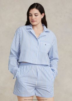 crop top & boxer poplin pizsama szett 2680482891 nők Ralph Lauren