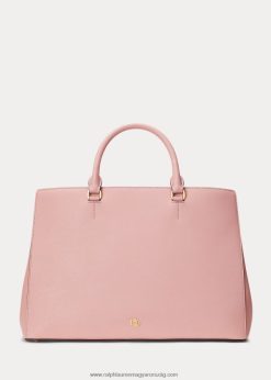 crosshatch bőr nagy hanna táska 2680485414 nők Ralph Lauren rózsabarna