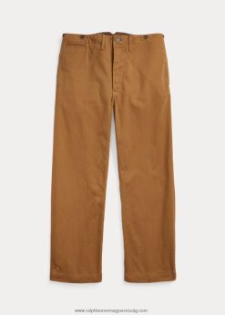 csatos-hátú mezei chino nadrág 2680481751 férfiak Ralph Lauren khaki öblítés