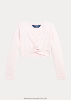 csavaros elülső sztreccs dzsörzé felső 2680487443 gyerekek Ralph Lauren akác rózsaszín