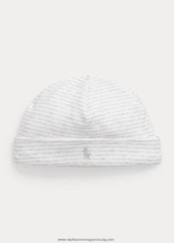 csíkos bio pamut sapka 2680488030 baba Ralph Lauren kvarc hanga/fehér