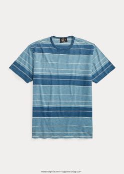 csíkos jersey póló 2680481689 férfiak Ralph Lauren indigó/krém