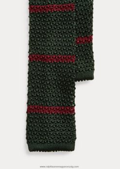 csíkos kötött selyemnyakkendő 2680488784 férfiak Ralph Lauren