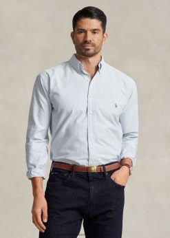 csíkos oxford ing 2680481840 férfiak Ralph Lauren kék