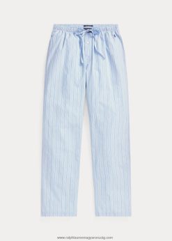 csíkos pamut pizsamanadrág 2680488572 férfiak Ralph Lauren Andrew csík