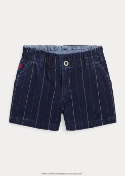 csíkos pamut twill papírzacskó rövid 2680487471 gyerekek Ralph Lauren belaya mosás