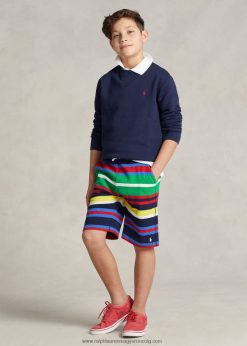 csíkos pamutdzsörzé rövid 2680485999 gyerekek Ralph Lauren newport haditengerészet multi