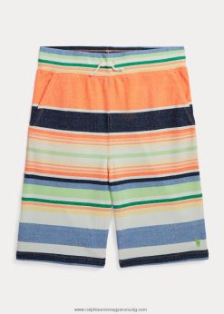 csíkos pamuthálós rövid 2680486111 gyerekek Ralph Lauren paradicsomi csík narancs