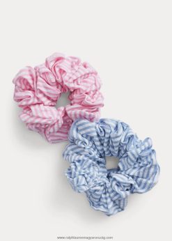 csíkos scrunchie 2 db 2680487172 gyerekek Ralph Lauren fehér/irodakék