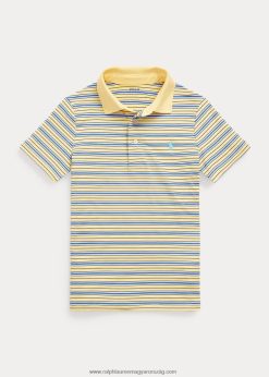 csíkos teljesítmény jersey pólóing 2680486468 gyerekek Ralph Lauren kukorica sárga multi
