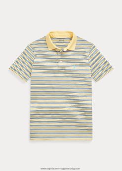 csíkos teljesítmény jersey pólóing 2680486613 gyerekek Ralph Lauren kukorica sárga multi
