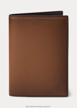 csiszolt borjúbőr útlevéltok 2680489002 férfiak Ralph Lauren gesztenye