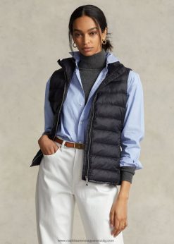 csomagolható steppelt mellény 2680483283 nők Ralph Lauren fekete