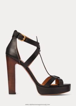 dakota csiszolt borjúbőr szandál 2680489654 nők Ralph Lauren fekete