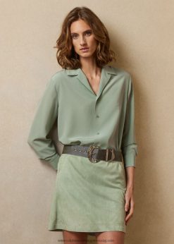 darien krepp de chine ing 2680489267 nők Ralph Lauren tavaszi zsálya