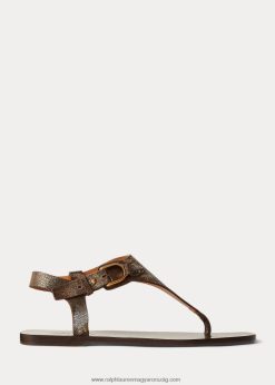 delancie welington metál szandál 2680484975 nők Ralph Lauren bronz