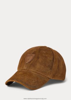 durva velúr golyós sapka 2680482735 férfiak Ralph Lauren Smith Brown