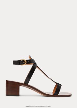 dyllon csiszolt borjúbőr szandál 2680489651 nők Ralph Lauren fekete