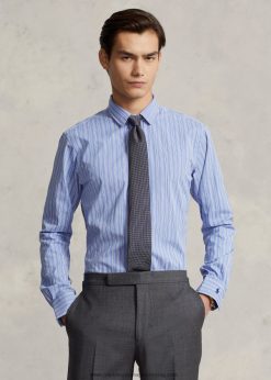 egyedi szabású csíkos ing 2680488650 férfiak Ralph Lauren fehér