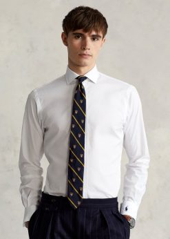 egyedi szabású poplin ing 2680488475 férfiak Ralph Lauren fehér