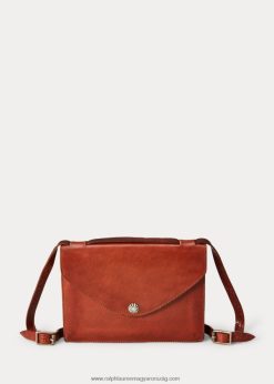 elpattant bőrtáska 2680485153 nők Ralph Lauren sötétbarna