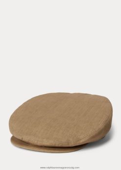 fémes vászon újságkalap 2680485476 nők Ralph Lauren olajbogyó/pezsgő