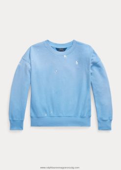 festék fröccsenő mintás spa frottír pulóver 2680487170 gyerekek Ralph Lauren kikötő sziget kék