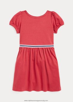 fitt-and-flare stretch ponte ruha 2680487438 gyerekek Ralph Lauren chili paprika