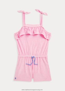 fodros pamutkeverék frottír nadrág 2680487150 gyerekek Ralph Lauren karmel rózsaszín