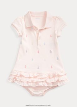 fodros pólóruha & bloomer 2680487836 baba Ralph Lauren finom rózsaszín