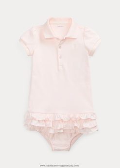 fodros pólóruha & bloomer 2680487844 baba Ralph Lauren finom rózsaszín