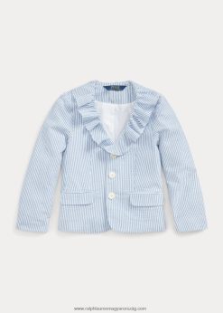 fodros seersucker blézer 2680487382 gyerekek Ralph Lauren kék fehér