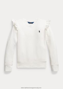 fodros spa frottír pulóver 2680487184 gyerekek Ralph Lauren fedélzetmosó fehér