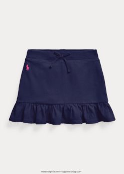 fodros sztreccs háló skort 2680486880 gyerekek Ralph Lauren kifinomult sötétkék/pici rózsaszín