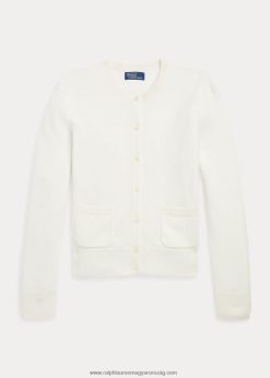 foltos zsebes kasmír kardigán 2680487207 gyerekek Ralph Lauren meleg fehér