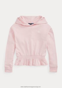 francia frottír peplum kapucnis pulcsi 2680487542 gyerekek Ralph Lauren csipetnyi rózsaszín