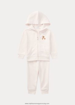 francia frottír pulcsi és nadrág szett 2680487788 baba Ralph Lauren finom rózsaszín