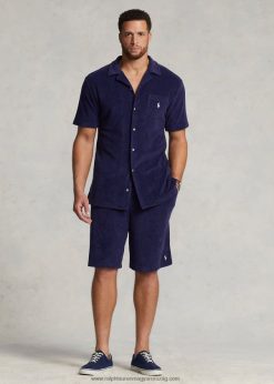 frottír húzózsinór rövid 2680481662 férfiak Ralph Lauren newporti haditengerészet