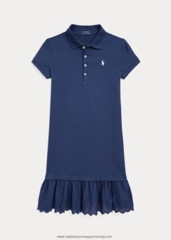 fűzőlyukú hálós pólóruha 2680487559 gyerekek Ralph Lauren rusztikus haditengerészet