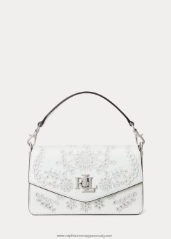 fűzőlyukú kis tayler crossbody táska 2680485335 nők Ralph Lauren fehér
